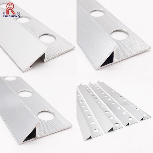 Buy Polished White Aluminium Tile Trim 10mm Nickel Anodized King Edging at wholesale prices