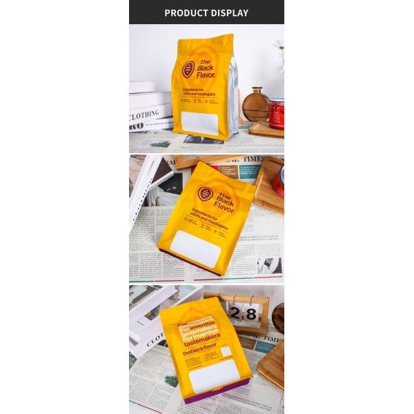 Printed Flat Bottom Pouch Stand Up Food Bag With Zipper Lock For Dried Food