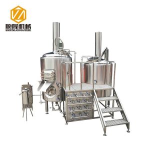Multifunctional 500L Beer Brewing Equipment Brewhouse Combanation With 8
