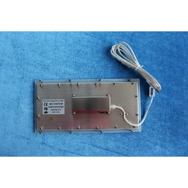 Industrial Panel Mounted Metal Keyboard Waterproof Black Titanium Electroplated