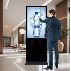 43inch Earphone Printer AI Interactive Touch Screen Kiosk with QR Code Scanner