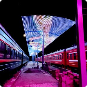 Quality T20-3L LED Pixel Screen Display Video Wall Flexible with 92% High Transparency for sale