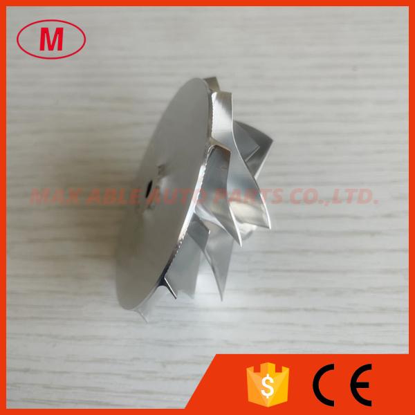 K04 reverse 45.09/56.08mm 6+6 blades 5306-123-2216 aluminum 2618/milling/ billet compressor wheel for K0422881 5304-970-0303/0304/0080/0081 TT30 Madza