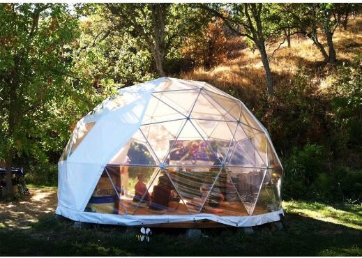 4M - 10M PVC Cover Metal Frame Garden Clear Geodesic Dome Tent For Sale Dome Party Tents