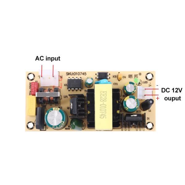 AC/DC Converter Board Mount 12V3A/24V1.5A Power Supply Module for Standard Mounting