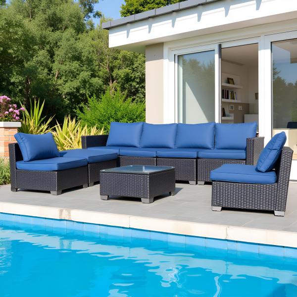 Outdoor Rattan Sofa Table sets The Perfect Outdoor Furniture for Comfort and Style