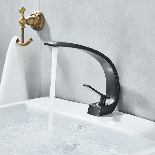 Buy Single Handle Bathroom Basin Faucets , Polished Brass Bathroom Sink Faucet at wholesale prices