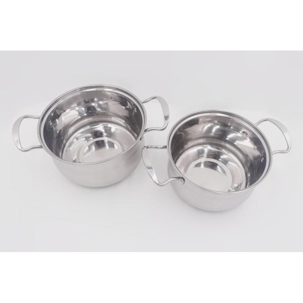 16cm Stainless Steel Cookware Sets Metal Steel Cooking Stew Pot