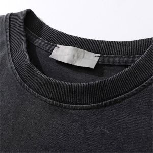 Custom Tshirt 100% pure cotton loose causal short T-shirt wash water for men