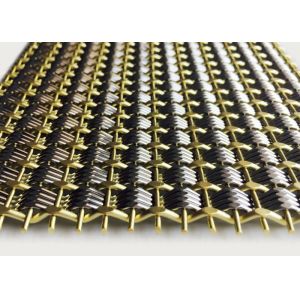 2m Brass Woven Architectural Metal Mesh Decoration Metal Cladding Corrosion