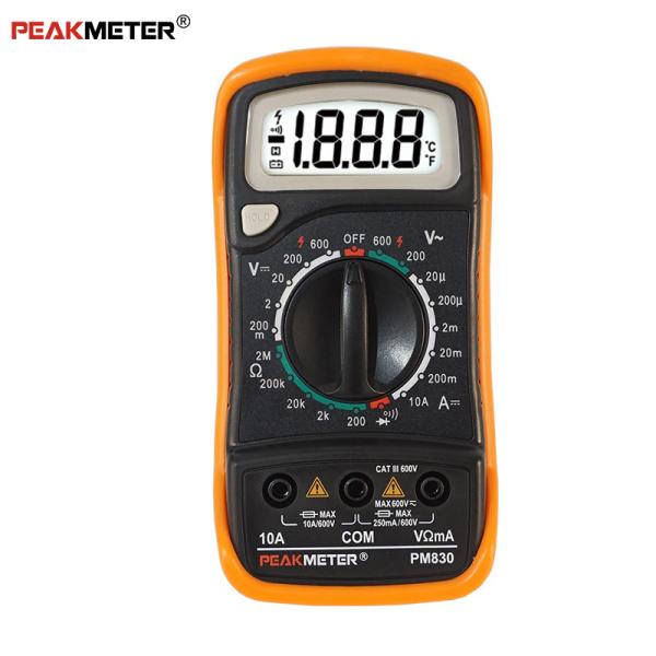 Manual Range Handheld Digital Multimeter Overload Protection High Reliability