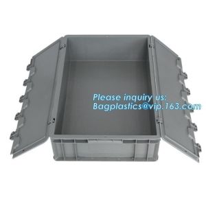 Plastic Circulation Folding Electronic Industrial Turnover Box, Stackable