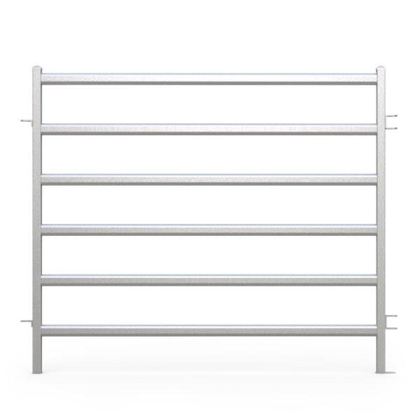 Buy Six Bars Heavy Duty Metal Oval Rai Portable Corral Panels For Cattle at wholesale prices