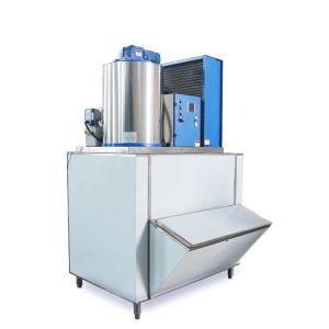 Industrial Ice Flake Making Machine for Fishing 1T/24H Farms Refrigerant R404A