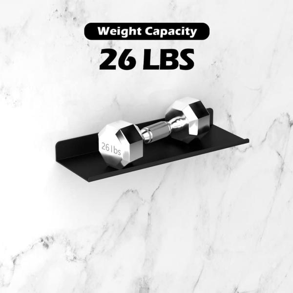 Buy Farmhouse Rustic Designed Steel Industrial Heavy Duty Wall Mounted Floating Organizer at wholesale prices