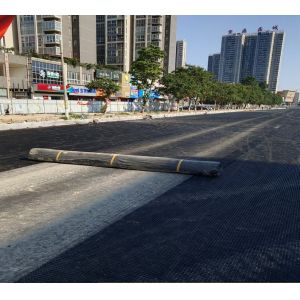 Basalt Filament Woven 6ms Composite Geogrid Fabric Coated With Bitumen