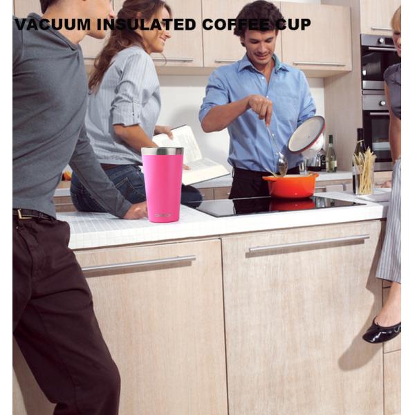 16 oz Tumbler Cup Stainless Steel Vacuum Insulated Coffee Beer Pint Cup With Lid