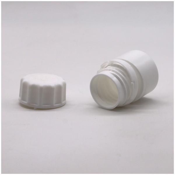 20ml White HDPE Refillable Solid Medicine Capsule Pill Tablet Plastic Bottle Jar for Other Medicine