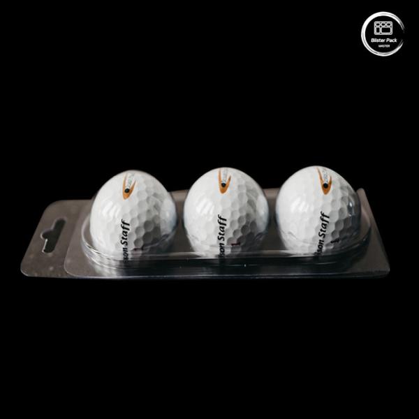 Custom 12-Clear Plastic Blister Clamshell Packaging for Golf Balls, Wholesale