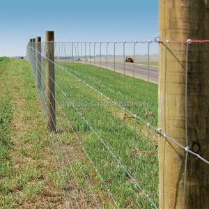 Pressure Treated Wood Type Heat Treated Metal Farm Fence for Cattle Rail Field