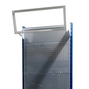 2-5 Layers Metal Pegboard Display Rack For Organizing Power Tools In Hardware
