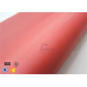 Red Silicone Coated High Silica Fabric 800℃ 0.7mm 37" Fire Blanket Cloth