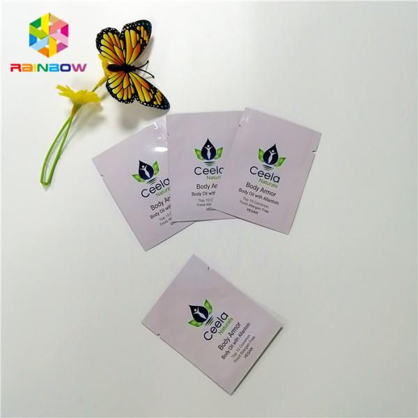 Multi - Colored Pastel Mylar Foil Heat Seal Bags Top Open With Tear Notch 6x9cm