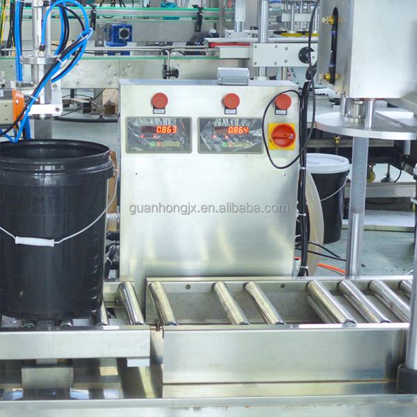 2 Heads Semi Automatic Weighing Filling Machine for Liquid/Oil/Lubricant/Chemical 5-50L