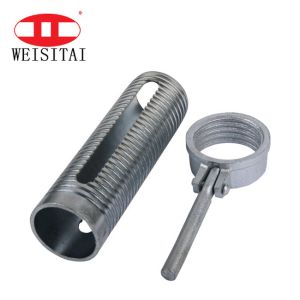 210mm Length Galvanized Fastening Prop Sleeve Scaffolding Replacement Parts