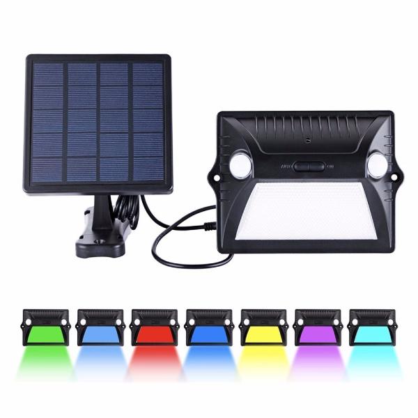 Solar Lights Outdoor Motion Sensor Waterproof Wireless Color Changing Security