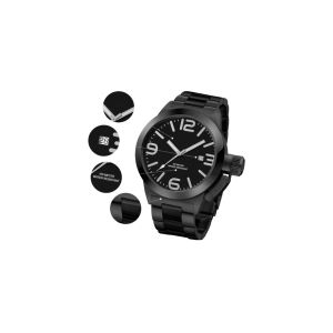 Stainless Steel Durable Waterproof Watches , Mens Black Waterproof Watch