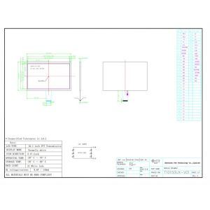 Polcd Resolution 1024X600 10.1 Inch Lcd Display EK79001 Tft Display Module 750