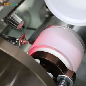 Single Color Glass Jars Printer Silk Screen Printing Machine With Flam Treatment