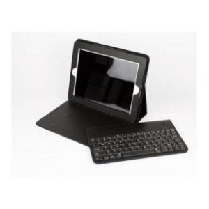 Ergonomic Design Black iPad 2 Bluetooth Keyboard Case With 76 Keys / Photo Frame