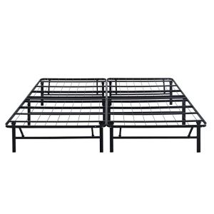 Bedroom Furniture Black Simple Modern Design Iron Metal Bed Queen Size Double