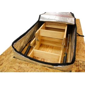 Lightweight Attic Stair Insulation Cover With Two - Side Reflecting Metalized