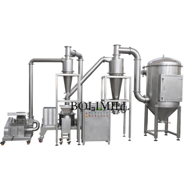 Buy Herb Leaf 2000kg/h Powder Grinder Machine With Coarse Crusher at wholesale prices