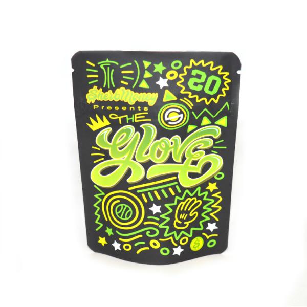 Buy Smell Proof Herb Packaging Gummies Edible Bags Delta Premium Cali Stand Up Pouch at wholesale prices