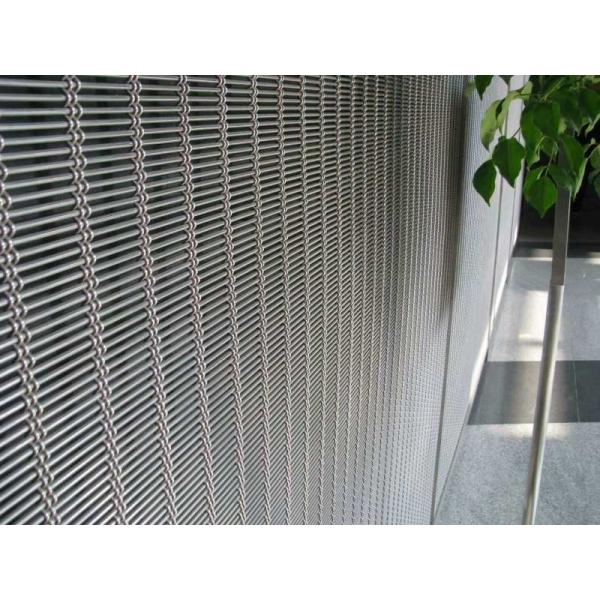 Stainless Steel Decorative Woven Metal Wire Mesh Panel Curtain For Architectural