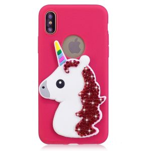 3D Cartoon Animal RhinestoneSilicone Soft Bling Glitter shockproof tpu phone