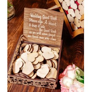 Wooden box for hearts Wooden box Wood box Wedding sign