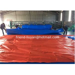 UV Resistant PE Tarpaulin Roll Orange Blue For Your Boat Covering