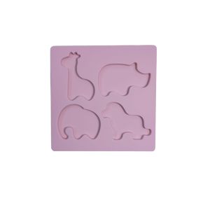 220 Gram Silicone Baby Toys Plush Puzzle Eco Friendly Different Animal 15*15*3cm