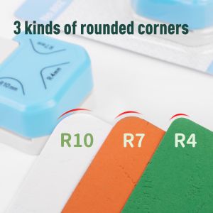 Customized Colorful Mini Paper Corner Hole Punch 3 in 1 for DIY Scrapbook