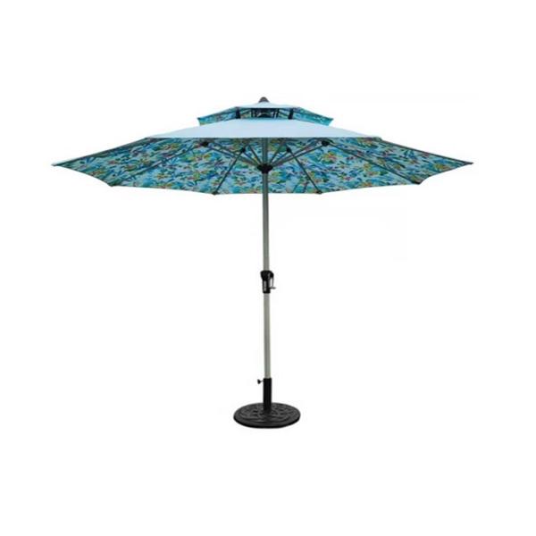 Sun Protection 2.5 M Outdoor Umbrella , Aluminum Polyester Garden Sun Shades Parasols