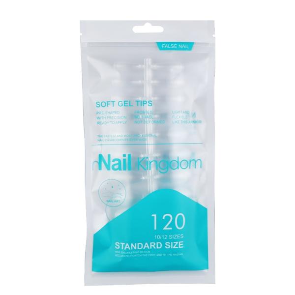 Wholesale120pcs 240pcs 550pcs Soft Gel Nail Tips Coffin Almound Artificial False Nails French Style extra Long c Curve Nail Tips