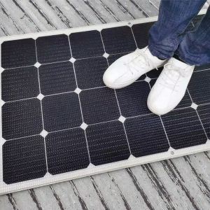 180W 24V Rigid Solar Panel Back Contact Cell Glass Module for Off-Grid Systems