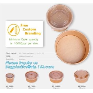 Eco Friendly, Oil Resistant, Salad Soup Rice Noodles Bowl, Bamboo Pulp,