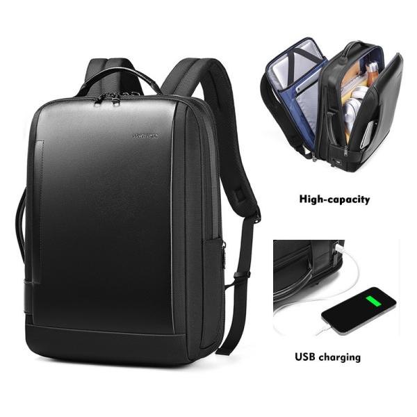 High quality custom logo travel business usb charging mochila 15.6 inch laptop