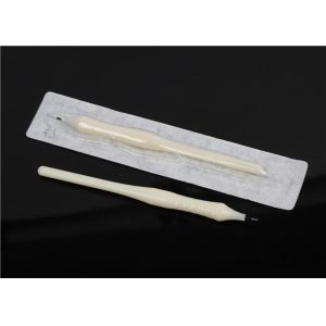 Small Microblading Manual Tool , White Disposable Permanent Makeup Pen